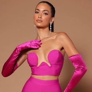 Mikaela 3 Piece Pant Set - Hot Pink